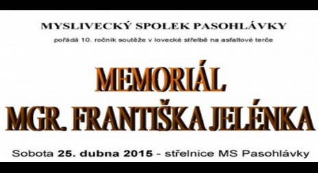 Pozvánka na střelnici Pasohlávky 25. 4. 2015.