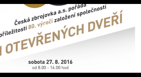 Den otevřených dveří v České zbrojovce již zítra