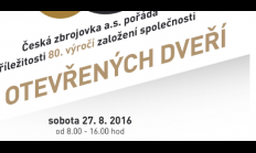 Česká zbrojovka  pořádá den otevřených dveří 27. 8. 2016