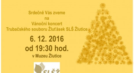 Vánoční koncert ve Žluticích již zítra