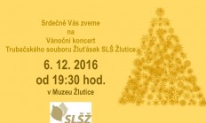Vánoční koncert ve Žluticích již zítra