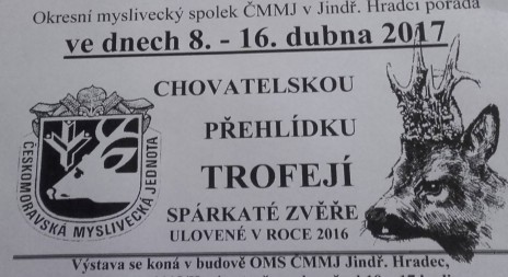 Chovatelská přehlídka trofejí začíná už zítra