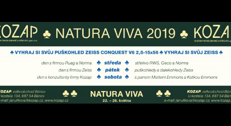 NATURA VIVA 2019 - soutěž s firmou KOZAP