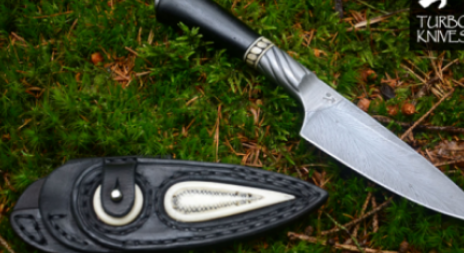 Výroba damaškové oceli pro pevný lovecký nůž